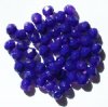 50 6mm Faceted Candy Coated Deep Purple Beads